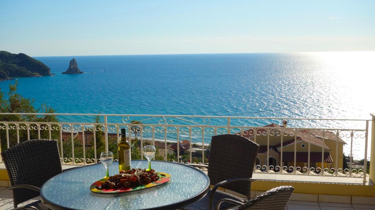 Natalia Apartment B With Panoramic Sea Views Of Agios Gordios Bay Agios Gordios (Corfu) Exterior foto