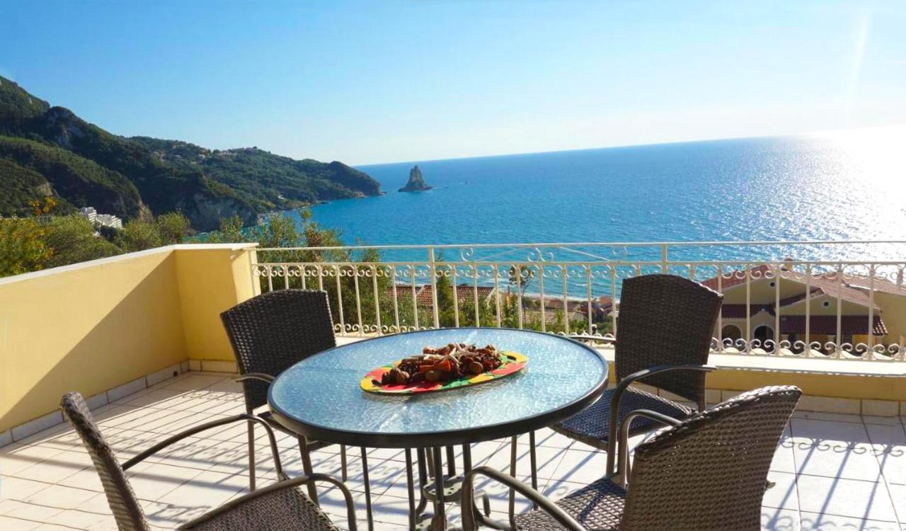 Natalia Apartment B With Panoramic Sea Views Of Agios Gordios Bay Agios Gordios (Corfu) Exterior foto
