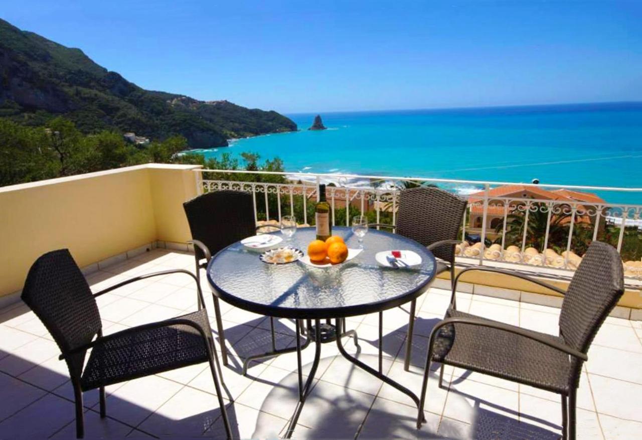 Natalia Apartment B With Panoramic Sea Views Of Agios Gordios Bay Agios Gordios (Corfu) Exterior foto